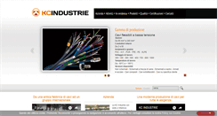 Desktop Screenshot of kcindustrie.it