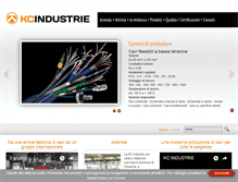 Tablet Screenshot of kcindustrie.it